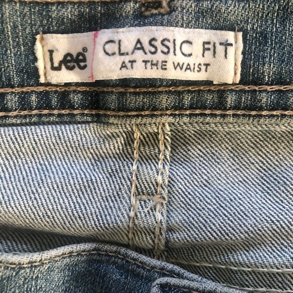 Lee Classic Fit Women's Size 20W Blue Denim Straight Jeans - Picture 5 of 7